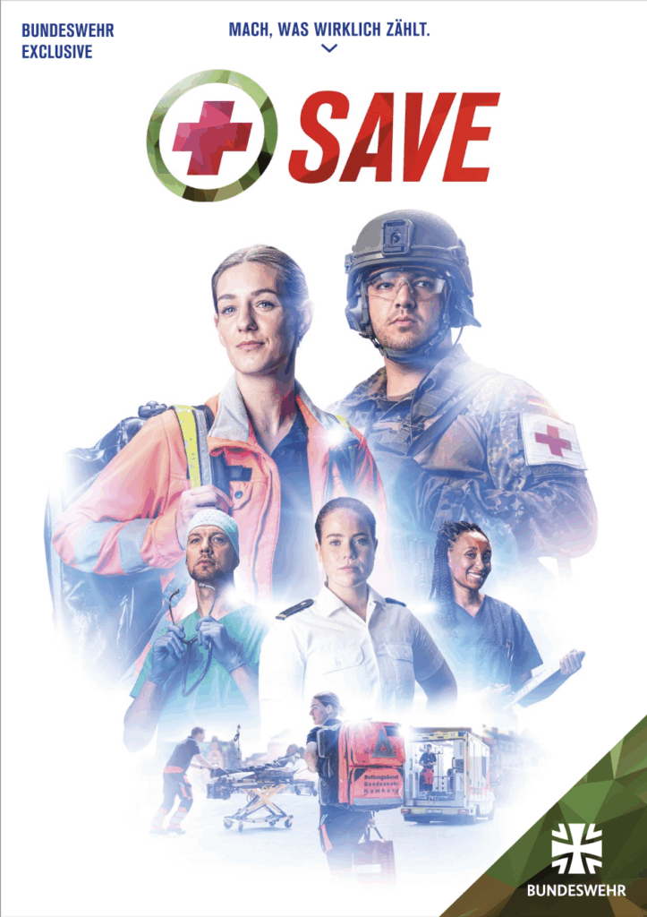Employer Branding Bundeswehr Kampagnenmotiv Bundeswehr Serie Save
